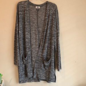 Old Navy Long sleeve lightweight grey cardigan